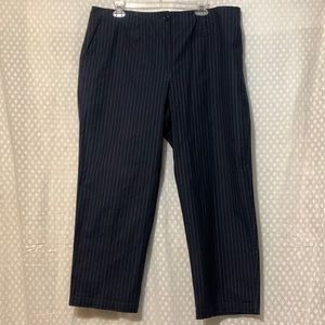 TALBOTS BLUE WITH PINSTRIPE PANTS